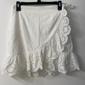 Japna size large white lace skirt! Great condition, worn once!